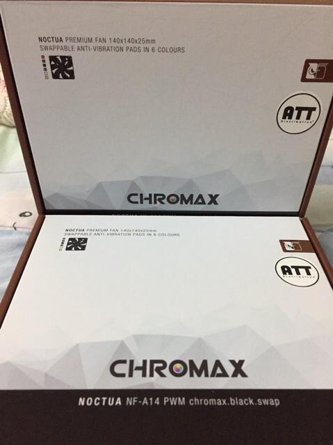 Noctua NF-A14 PWM chromax.black.swap Premium-Grade Quiet 140mm Fan with 6  Colors Anti-Vibration Pads | Shopee Thailand