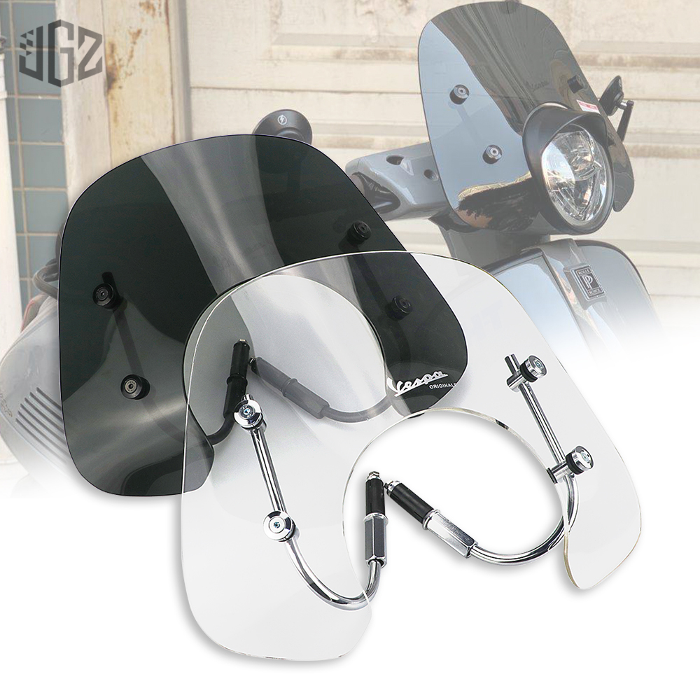 วินชิวหน้า นิวเวสป้า GTS 250 300 (Wind Shield for New Vespa GTS 2018 2019 2020 2021 2022 ) ชิวหน้า เ