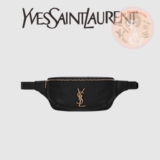 Shopee ลดกระหน่ำ 🔥ของแท้ 100% 🎁 Yves Saint Laurent Brand New CLASSIC Leather Waist Bag