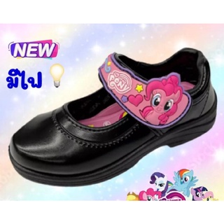 ADDA pony รองเท้านักเรียนหนังดำโพนี่ รองเท้านักเรียนเด็กอนุบาลหญิง รุ่น 41C16