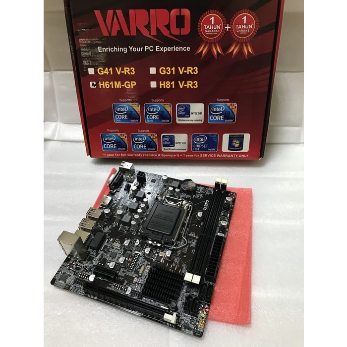 Varro เมนบอร์ด H61 LGA 1155 lga1155 h 61 บอร์ดแม่บวก