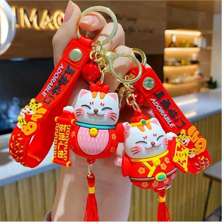 พวงกุญแจ จี้รูปแมว Nafu ขนาดเล็ก สวยหรู เหมาะกับของขวัญ สําหรับวันหยุดราตรี
