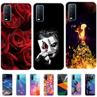 เคส Vivo Y20 2020 เคสซิลิโคน Soft Back Cover Vivo Y20 Y 20 VivoY20 Phone Case Silicone เคส