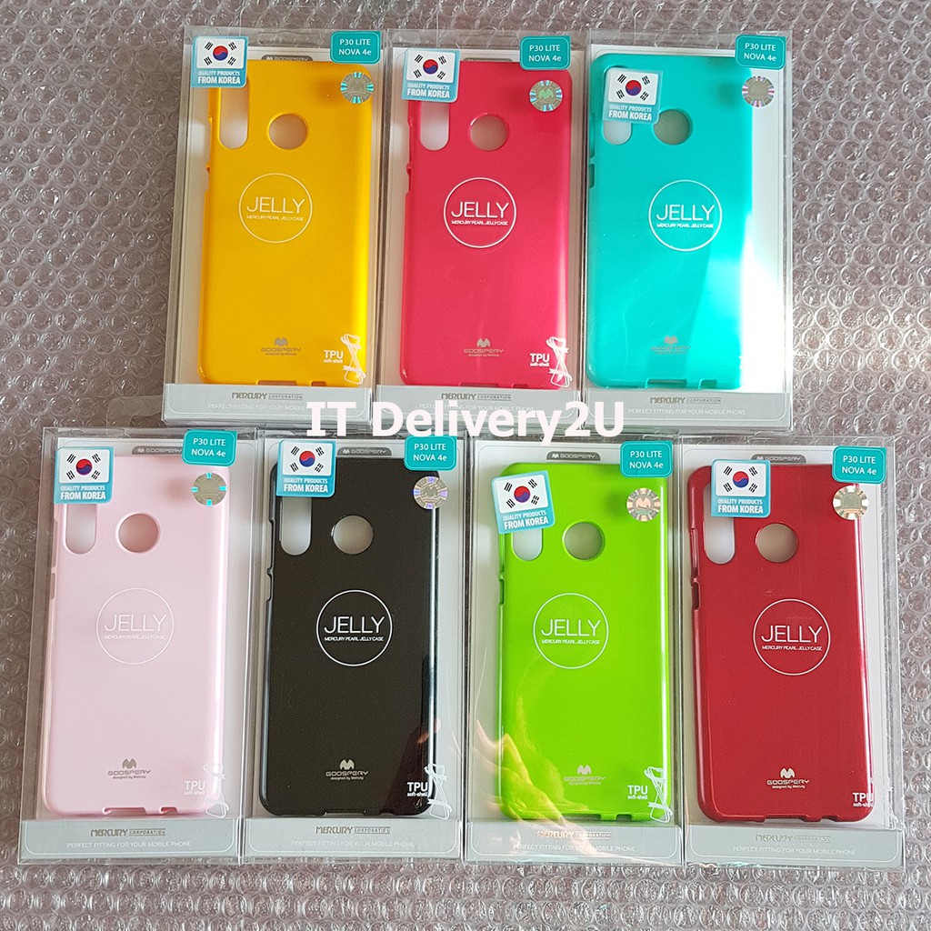 MERCURY เคส Huawei P30 Lite แท้💯 GOOSPERY Pearl Jelly Case TPU แบบนิ่ม