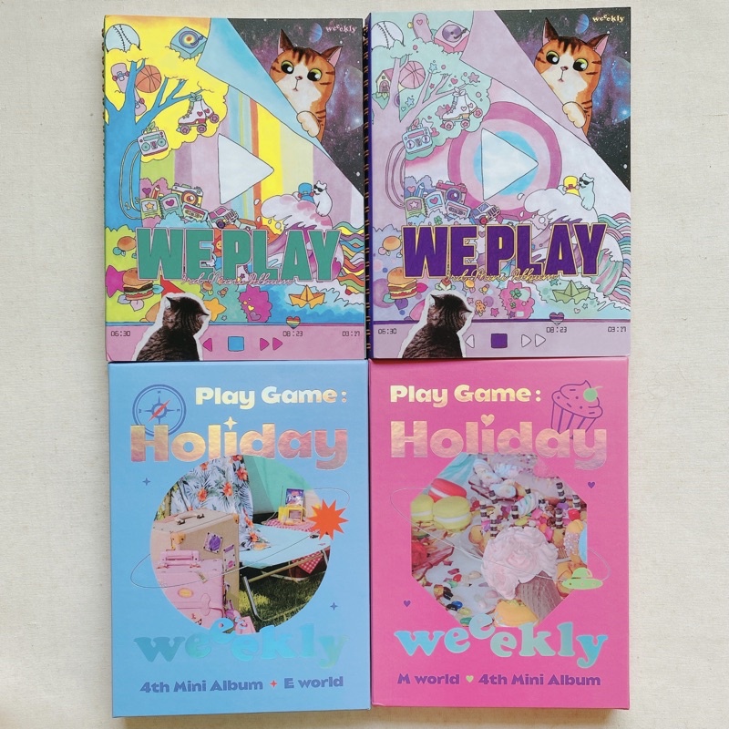 Weekly - We Play & Play Game : Holiday - 3th & 4th Mini Album Unclosed Album เท่านั้น