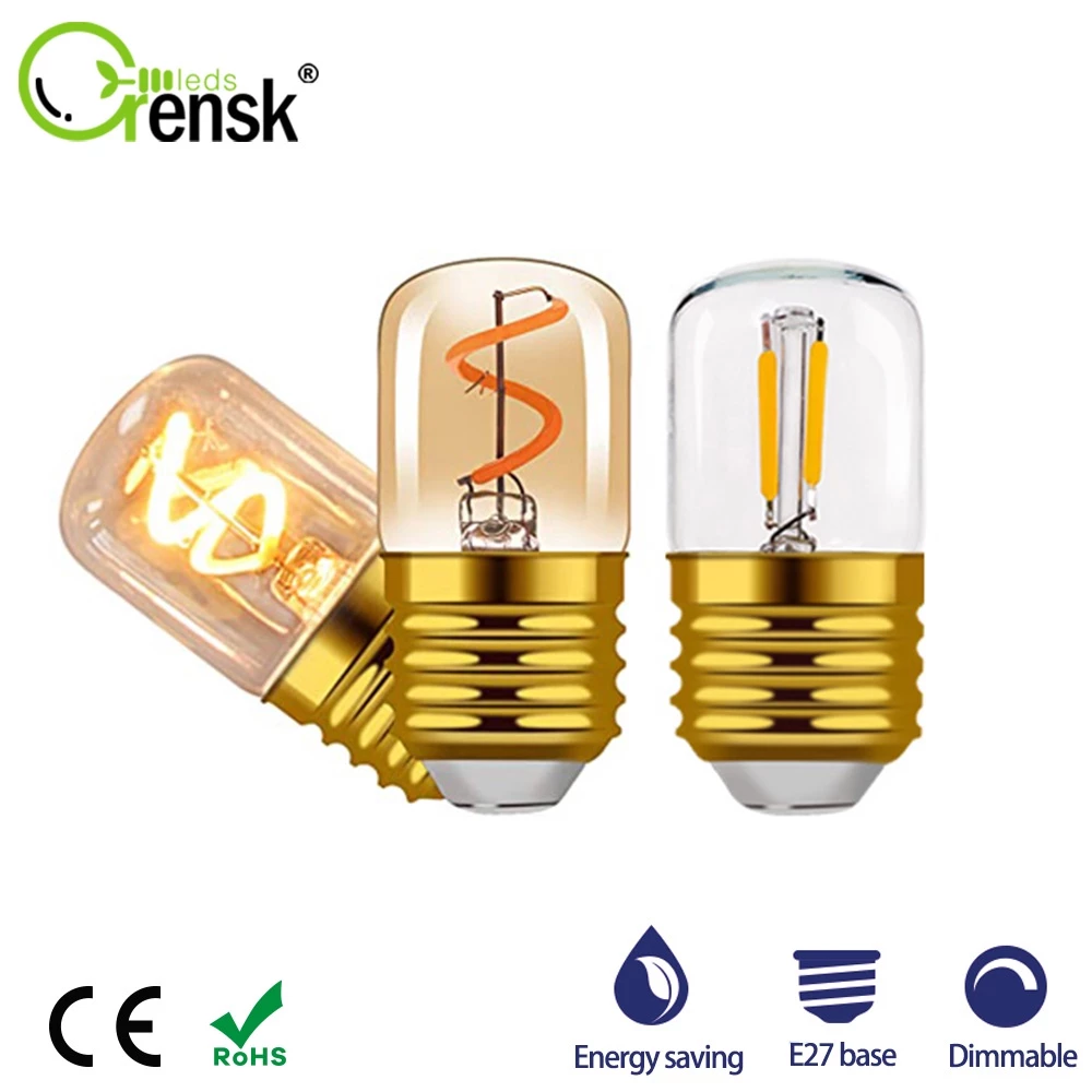 หลอดไฟ E27 Led Edison 220V 1W สไตล์วินเทจ ย้อนยุค สีวอร์มไวท์