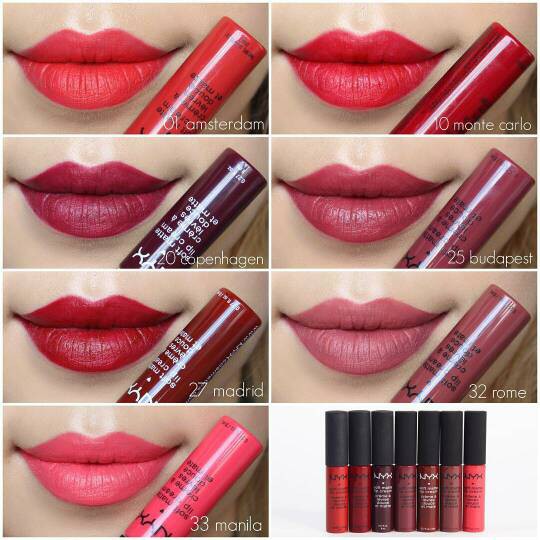 แท้ 100% พร้อมส่ง สีใหม่ #23-34 NYX Soft Matte Lip Cream