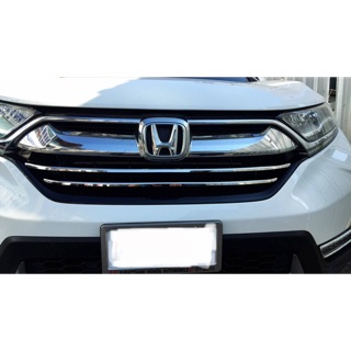 คิ้วกระจังหน้า สแตนเลส Honda CRV G5 2017-2019