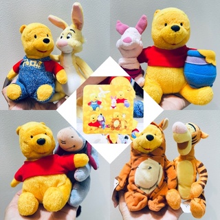 ขายยกเซ็ต8ตัว ตุ๊กตา หมีพูห์ กับเพื่อนๆ เซต8ตัว มาครบ คอลเลคชั่น หายากที่สุด มีเม็ดถ่วง จับนั่งได้ ขนาด5-7นิ้ว pooh bear