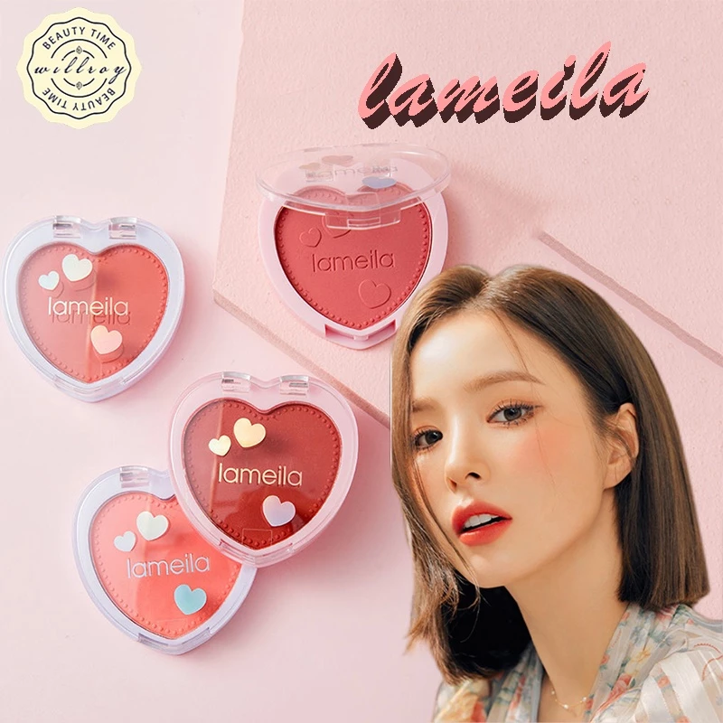 LAMEILA บลัชออนปัดแก้ม โทนส้ม เนื้อดี เม็ดสีชัด ติดทน