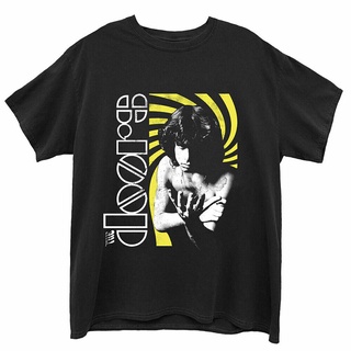 เสื้อยืด Cotton Comfortเสื้อยืดลําลอง พิมพ์ลาย The Doors Jim Spinning สําหรับผู้ชายขนาดเต็มS-5XL