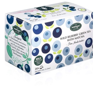 Nordqvist - Matcha &amp; Bilberry 20 tea bags/box