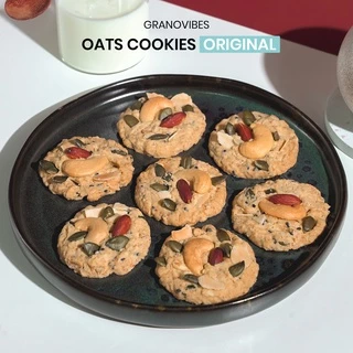 [💛เจ/ รสยุสุ มังสวิรัติ] Granovibes Oats Cookies กราโนไวบ์ส คุกกี้ข้าวโอ๊ต 1 กล่อง บรรจุ 16 ซอง (เลือกรสในตัวเลือก)