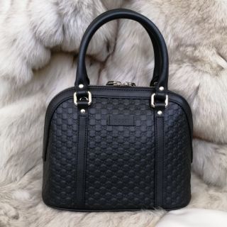 New Gucci mini​ ​dome  bag /micro​ GG​ leather