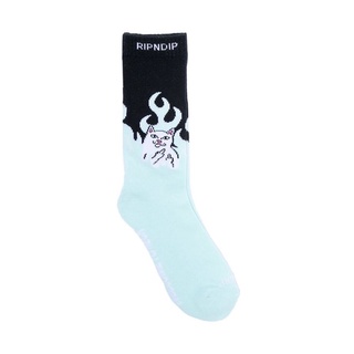 SLUM LTD - RIPNDIP Welcome To Heck Socks Black/Blue