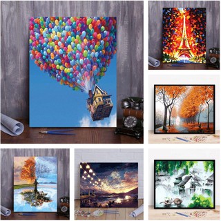 ( Beautiful Scenery Series ) ภาพจิตรกรรมตกแต่งบ้าน 40X50 ซม .