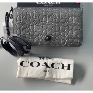 งาน shop มีถุงผ้า  New Coach Dinky  Metallic 9 นิ้ว