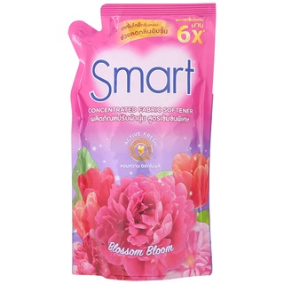 สมาร์ทผลิตภัณฑ์ปรับผ้านุ่มสูตรเข้มข้นกลิ่นบลอสซั่มบลูม 550มล. Smart Blossom Bloom Scent Concentrated Fabric Softener 550