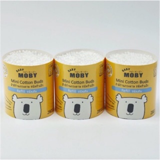 Baby Moby คอตตอนบัตหัวเล็ก ขนาดรีฟิว 280ก้าน แพค3 (รวม840ก้าน)