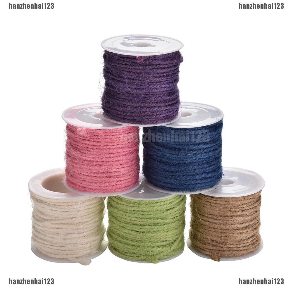 HZ10M Natural Hessian Rope Burlap Ribbon DIY Craft Vintage Wedding ...