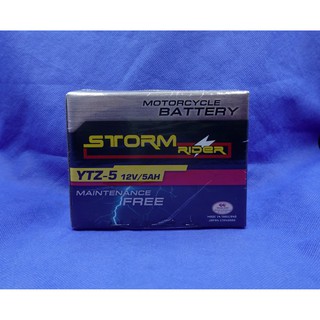 แบตเตอรี่แห้ง STORMRIDER YTZ-5 12V/5AH