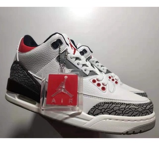 Kasut พร้อมส่ง Air Jordan 3 kasut รองเท้าผ้าใบลําลอง ข้อสูง สําหรับผู้ชาย ผู้หญิง