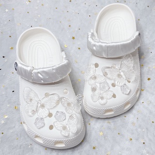 【💥Ooyoudo】10 ชิ้น บาร็อค โปร่งใส ชุด DIY แตะ  โซ่ ตกแต่ง หัวเข็มขัด พอดี สร้อยข้อมือ crocs Charms Jibz อุปกรณ์เสริมสําหรับเด็ก ปาร์ตี้ ของขวัญ【แตะผู้หญิง jibbitz อุปกรณ์เสริม】