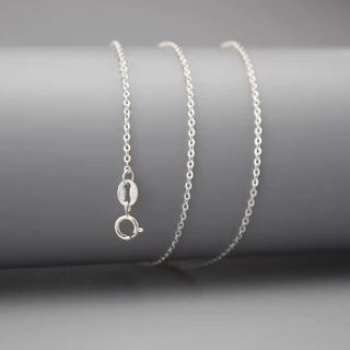 100% เงินสเตอร์ลิง S925 สร้อยคอเงิน 1.2 มม.ผู้หญิง Link Chain แฟชั่น Cool Silver Choker