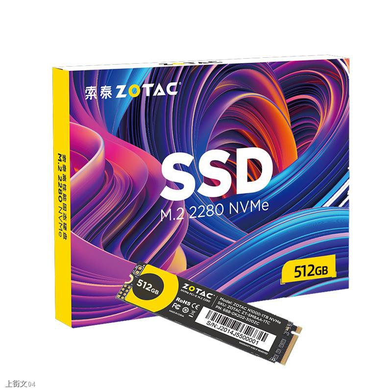 ๑ZOTAC N1000 512G NVME m.2 Solid State Desktop Notebook PC SSD Drive ...