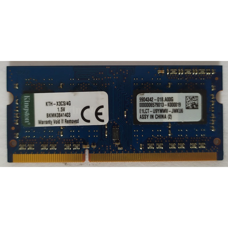 RAM Kingston 4GB PC3-12800 KTH-X3CS/4G 9904342-018.A00G 5C3E4F56