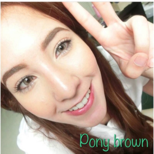 คอนเเทคเลนส์ สี Pony brown
