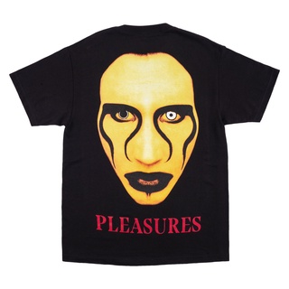 เสื้อยืดแขนสั้นลําลอง ทรงหลวม พิมพ์ลาย Marilyn Manson สําหรับผู้ชาย