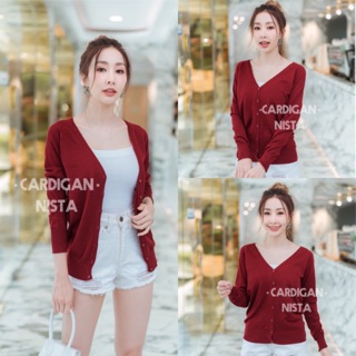 สีสวย​ ผ้านิ่ม…นิ่ม🌸🌸Sara 30 สี (มีส่วนลด แจ้งสีในแชทได้เลยนะคะ)🌸🌸 CARDIGAN_NISTA