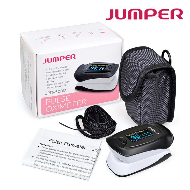 JPD-500D📍พร้อมส่ง📍เครื่องวัดออกซิเจนปลายนิ้ว Jumper ค่าแม่นยำ Jumper pulse oximeter