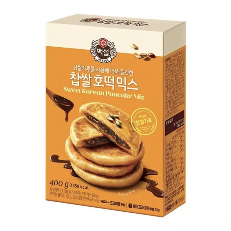 Sweet Korean Pancake Mix (แป้งสำเร็จรูปสำหรับทำขนมโฮต๊อกพร้อมใส้) 400g