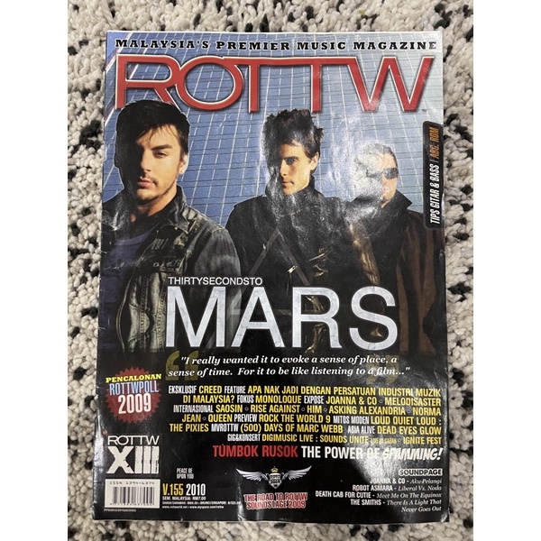 MAJALAH ROTTW 30 SECONDS TO MARS