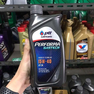 น้ำมันเครื่อง เบนซิน หรือ 2 ระบบ LPG NGV ปตท ptt performa gastech SAE 15w-40 ขนาด 1 ลิตร