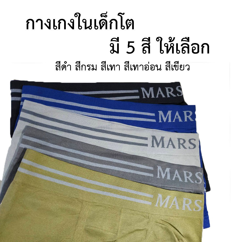 กางเกงในเด็กโต 5 ขวบขึ้นไป กางเกงในเด็กผู้ชาย Boxer บ๊อกเซอร์ กางเกงในทอ ลายสิงแถบคู่