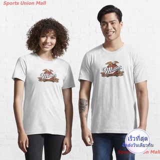 เสื้อยืดเท่ๆ คาร์ลสเบิร์ก เบียร์ ผู้ชาย เสื้อยืด miller birds logo Essential T-Shirt เสื้อคู่ ยุโรปและอเมริกา เสื้อคู่