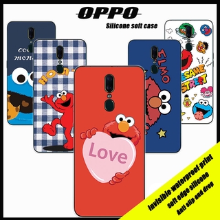 OPPO F5 F7 F9 F9Pro F11 F11Pro เคสมือถือพิมพ์ลายการ์ตูนใสซีรีส์เซซามีสตรีท