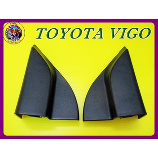 พลาสติกปิดหูช้างซ้ายขวา สีดำ - TOYOTA VIGO (RH,LH) Right&amp;Left Side View Mirror Corner Triangle Fender