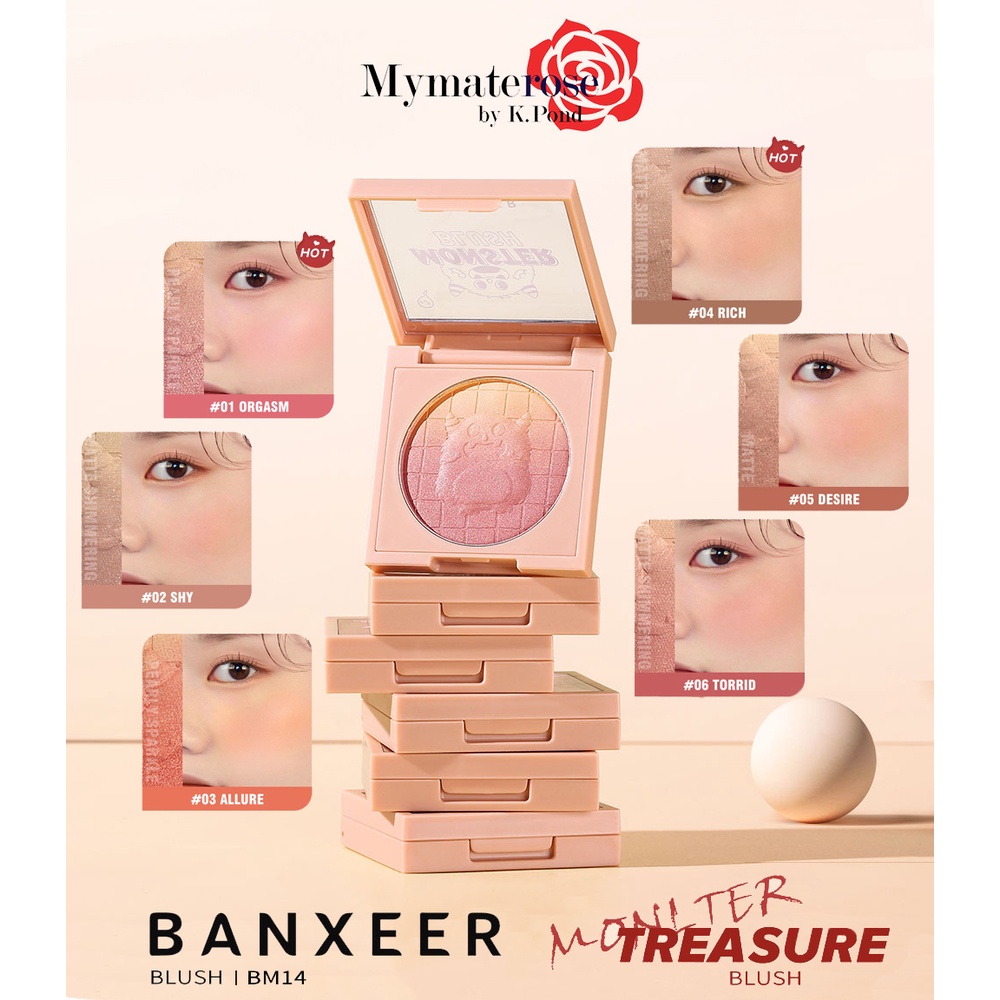 Face 65 บาท Banxeer Monster Treasure Blush #BM14 แบงเซียร์ ปัดแก้ม นีคาร่า Beauty