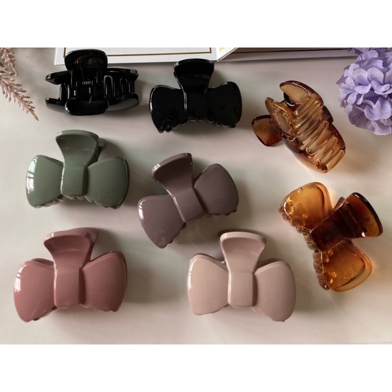 กิ๊บหนีบผมเกาหลี 5 cm🇰🇷 Made in Korea ของแท้ รุ่นโบว์ น่ารักมาก ใช้หนีบรวบเก็บผม หนีบครึ่งศีรษะ สวยมาก