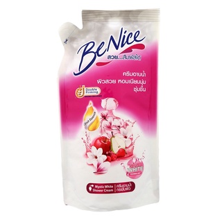 Free Delivery Benice Mystic White Shower Cream 400ml. Refill Cash on delivery