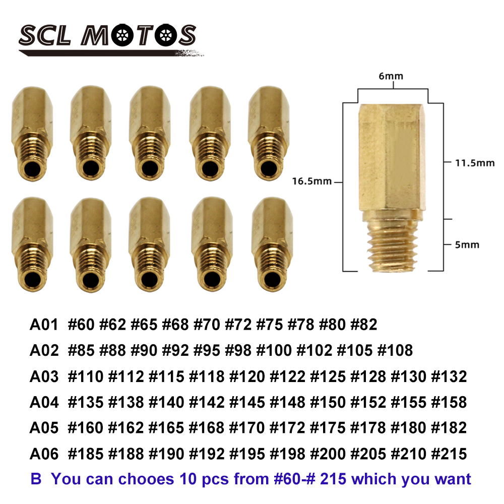 คาร์บูเรเตอร์ Carburador M5 สําหรับ Keihin Oko / Koso / Pwk / Bd / Crs / Fcr / Fcrd / Pmax 10 ชิ้น