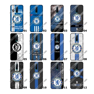 CHELSEA เชลซี เคสสกรีน OPPO R17 Pro R9s R9s Plus R9s Pro Reno 3 Pro 5G ลายฟุตบอลเชลซี