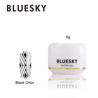 สีทาเล็บใยแมงมุม สีใยแมงมุมBluesky gel polish Matrix gel Black Orlov สีดำ