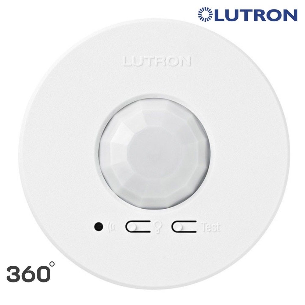 Lutron Lrf2 Ocr2b P Wh Radio Powr Savr 360 Wireless Ceiling Mounted Occupancy Vacancy Sensor White