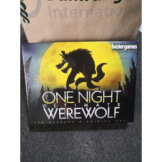 แท้จาก🇬🇧บอร์ดเกมส์ one night ultimate WereWolf ครบชุดมือสองสภาพกริบ