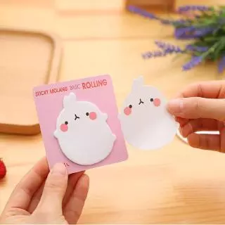 กระดาษโน๊ตกาวในตัว Sticky Note Molang✔️พร้อมส่ง(🎲สุ่มลาย)เครื่องเขียน จดบันทึกลายน่ารัก